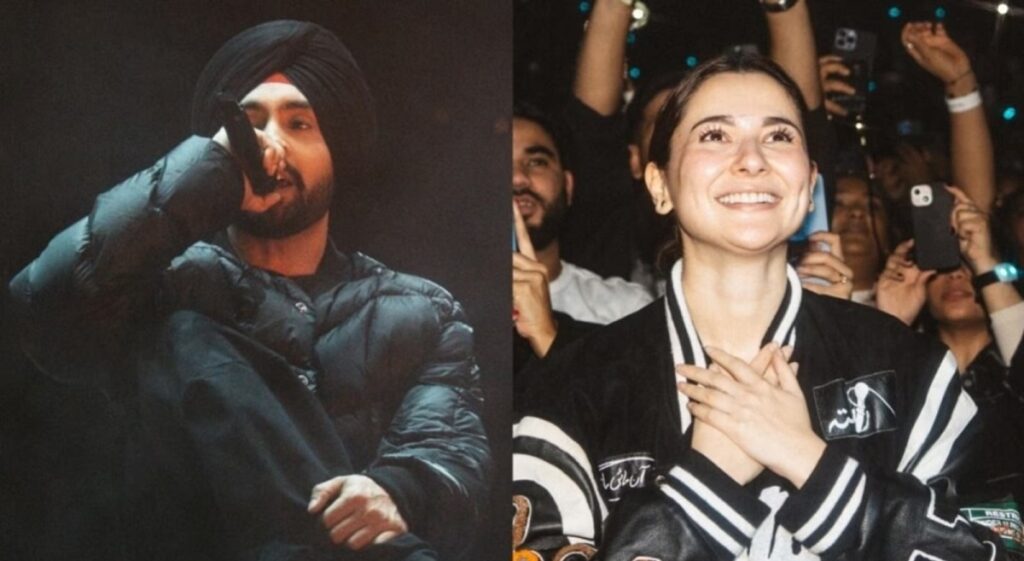 Hania spotted at Diljit’ s concert at London