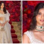 At the Aadar Jain wedding, Suhana Khan’s striking white lehenga exudes regal grace