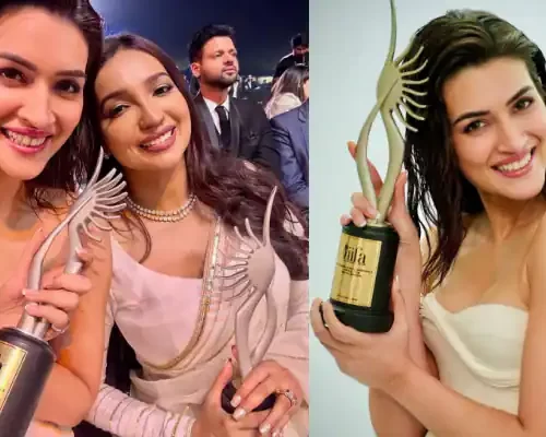 Kanika Dhillon and Kriti Sanon Celebrate Big Wins for ‘Do Patti’ at IIFA 2025