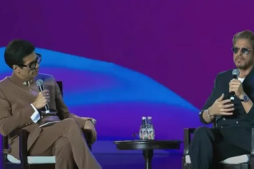SRK playfully roasts Karan Johar over parenting and sports skills at WAVES Summit 2025